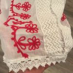 Beach By Exist  Cotton Embroidered kaftan hot pink detailing swim Coverup size L Photo 6