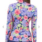 IBKUL long sleeve 1/4 zip mock neck Larisa navy golf top size XS Green Photo 5