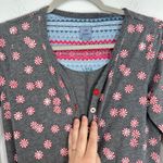 Jane and Bleeker XS Gray Peppermint Candy Print One Piece Pajama‎ Jumpsuit Photo 6