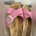 Birkenstock  SIENA SLIDE SANDAL WOMEN'S PURPLE ORCHID LEATHER SIZE 38 7-7-5 Photo 4