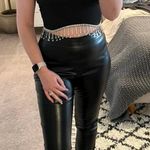 Black Rhinestone Fringe Hem Tank Top Size L Photo 4