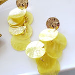 ZARA New!  Natural Shell Earrings Photo 0