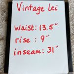 L.E.I Vintage  Jeans Straight Leg Boot Cut Womens 7 Photo 11