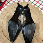 Bottega Veneta Slingback Woven Heels Sz Eur 40 US 9-9.5 Kitten Heel Designer Photo 10