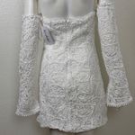 12th Tribe Romantic White Lace Long Sleeve Dress Size medium. F56 Photo 9