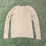 Cable Knit Sweater Size Medium (M) White Photo 3