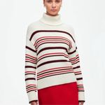 Madewell  Cotton Striped Turtleneck Sweater Photo 1