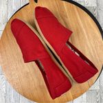 Toms Alpargata Canvas Slip On Shoes Red 10 Photo 3