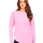 Karen Kane  asymmetrical pink  boat neck sweater. Soft and lux. Size Medium. NWT Photo 0