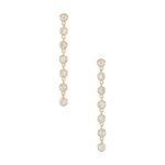 Lili Claspe Cici Duster Earrings in Gold New Womens Dangle Drop Crystal Jewelry Photo 1