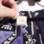 VTG Nina Piccalino AOP Tribal Abstract Print Maxi Dress Square Neck 80s 90s USA Size 12 Photo 3