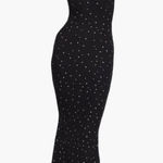 SKIMS  Soft Lounge Long Slip Maxi Dress Womens Small Onyx Sparkle Print Black Photo 0