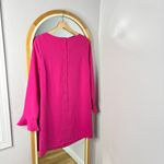 Banana Republic hot pink ruffle sleeve button back mini dress with pockets Photo 4