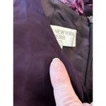 Jones New York Cap Sleeve Silk Blend Knotted Front Midi Dress Purple Women's 6P Photo 5