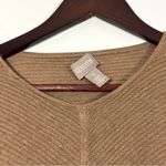 Chico's Chico’s Tan Textured Linen Blend Sweater Top Photo 4