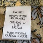 Max Studio Yellow Floral Ruffle Flutter Short Sleeve Hi-Low Midi Wrap Dress XS Photo 4