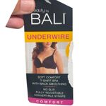 Bali  UNDERWIRE SOFT COMFORT T-SHIRT BRA WITH BACK SMOOTHING Size 38D NEW Photo 3