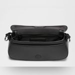 Lululemon NWT Leather Alternative Cactus Mini Bag 1.2L Black & Silver Hardware Photo 4