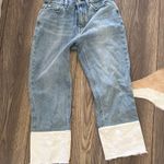 Mali studio Denim Jeans with White Hem 26 Blue Photo 0