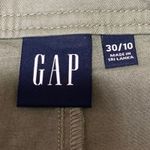 Gap Olive Green High Waisted Front Slit Midi Utility Straight Pencil Skirt Sz 30 Photo 4