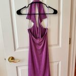 Purple halter mini dress Photo 2