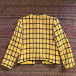 VTG YELLOW PLAID EVAN PICONE PETITES JACKET BLAZER BUSINESS HALLOWEEN COSTUME Size M Photo 7