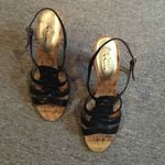 Nina 🔵 black strappy heels! Photo 4