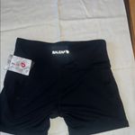 Baleaf  Black Bike Shorts with Wide Waistband and Athletic Fit Photo 2