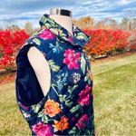 Lands' End  Floral Navy Down Vest Plus Size Women’s Size 18 Photo 6