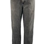 Wrangler Women's Black Washed High Rise Relaxed Straight Denim Jeans Size 33x30 Photo 0