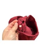 Lululemon  Womens Sz 4 Burgundy Mesh Panel Crop Yoga Athletic Leggings 21”in seam Photo 2