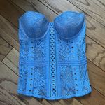 Victoria's Secret Victoria Secret Baby Blue Lace Corset Top Photo 0