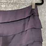 BB Dakota  Purple Tiered Bold Pink Zipper Front Mini Skirt - Size 6 - Straight Photo 4