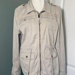 EXPRESS Light Taupe Versatile Utility Jacket Photo 0