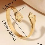 Minimalist Chic Hug Embrace Ring Stainless Steel Photo 3