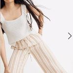 Madewell Crocheted Ruffle-Strap Sweater Tank X-Large Photo 0