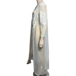 Victoria's Secret Victoria’s Secret Vintage NWT Women’s Sz L White Lace Front Sheer Mesh Long Robe Photo 3