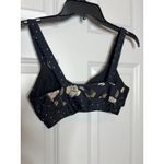 Saltwater Luxe  Aspire Sports Bra Black Floral Print Size Small Photo 2
