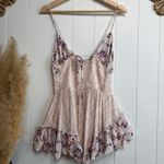 Free People romper floral playsuit one-piece ruffled boho jumper jumpsuit Small Photo 3