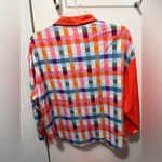 ChicMe Vibrant Orange and White Top Blue Size L Photo 1