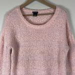 New Directions Cozy Blush Pink Fuzzy Knit Sweater Size L Photo 1