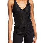 Bardot  Essie Black Lace Mesh Sleeveless V-Neck Underwire Bodysuit Top Size XXS Photo 1