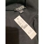J.Crew Sweater Vintage Rib L Black Mock Neck Lace Cuff Long Sleeve Pullover Top Photo 6