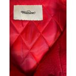 Wahine Red Wool Blend Varsity Bomber Jacket Aloha Hawaii Patch Lined M Size M Photo 2