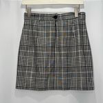 Mango MNG  Suit Black and White Check Plaid Skirt Photo 1