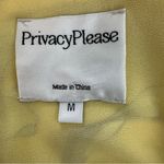 Privacy Please Revolve  Yellow Floral Keyhole Halter Cropped Top Size Medium Photo 2