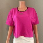 Nike  Women's Air Mesh Short Sleeve Top sz XL Shirt Fireberry Pink GYM Sporty #5 Photo 0
