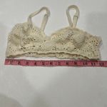 Free People Ivory Crochet Bralette Top Boho Festival Size Small Photo 2