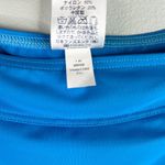 Lands' End  Swim Skirt 12 Turquoise Front Slit Photo 6