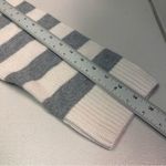 Harper  Women Cream and Gray Striped Crewneck Sweater Photo 6